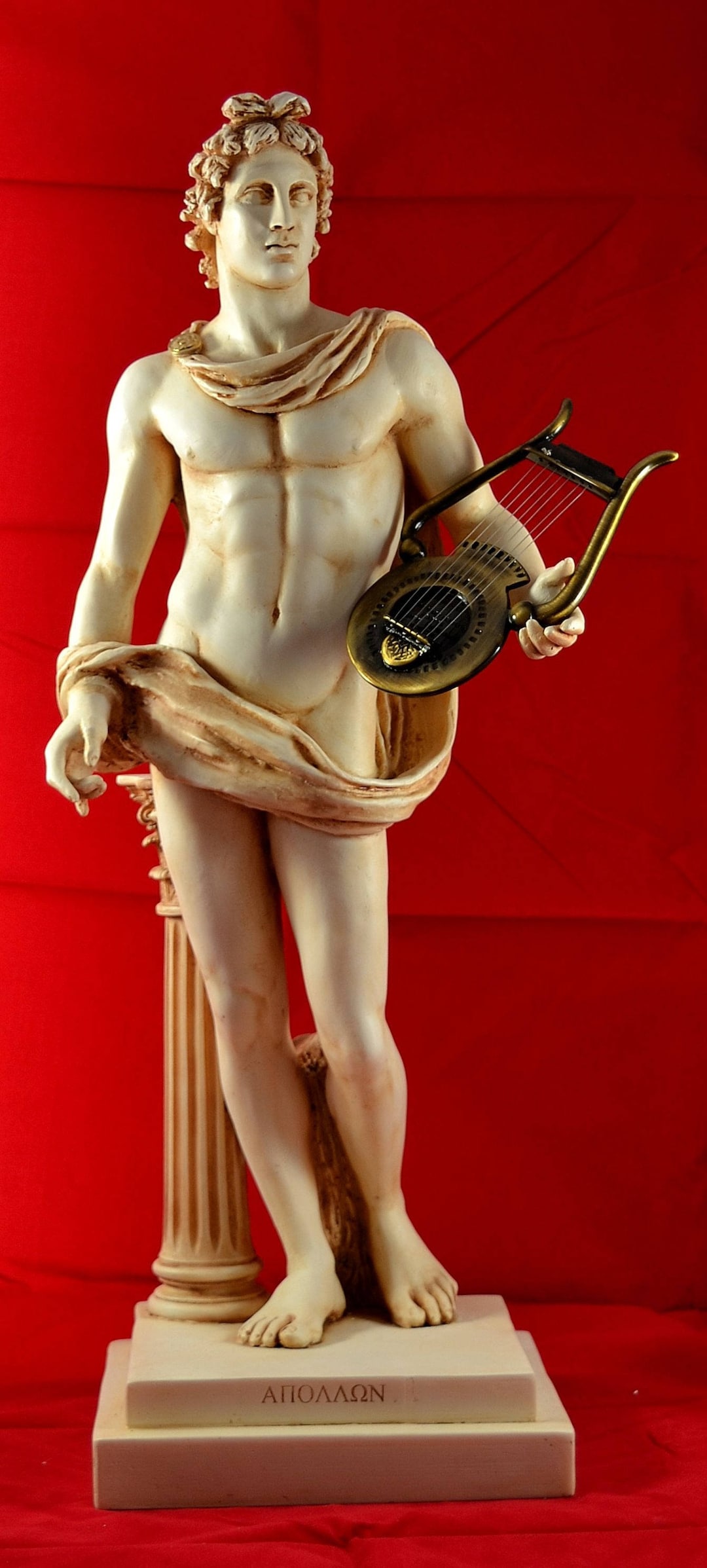 Apollo God Statue God Apollo Bust Head Greek Statue Sculpture Cast