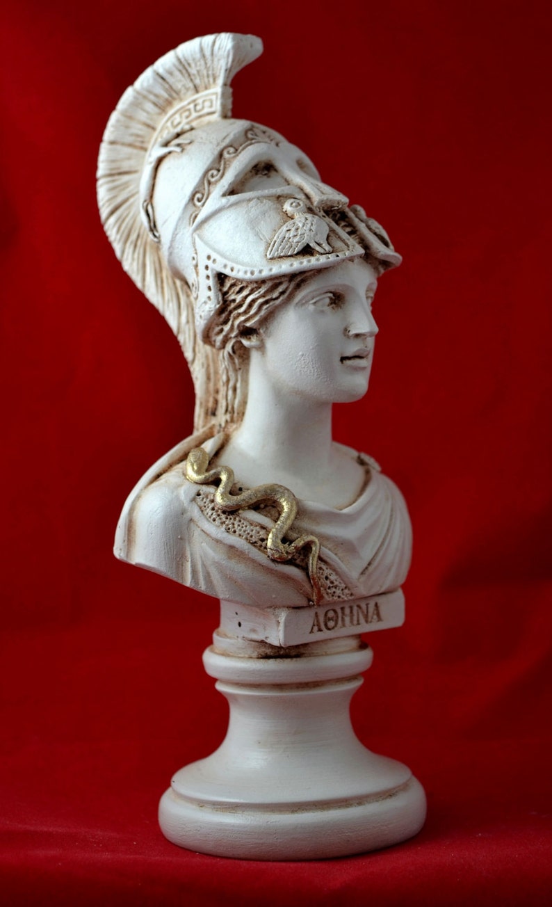 Athena Bust Greek Statue Wisdom Civilization Goddess NEW - Etsy