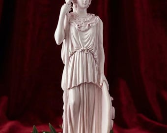 Atena Bogini Mądrości Mitologia Grecka Różowa Statua 10 cali