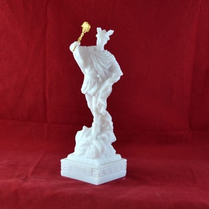 Hermes greek statue god of commerce  White  16 cm - 6.3 inches
