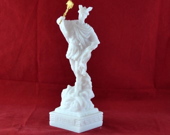 Hermes greek statue god of commerce  White  16 cm - 6.3 inches