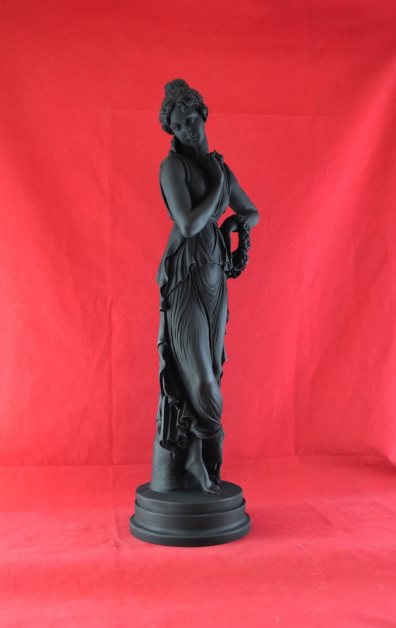 ペルセポネ女神 冥界の女王 ギリシャ神話 彫像 黒 38 cm 15 インチ