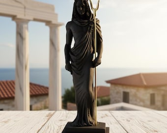 Estatua de Hades Plutón Dios del Inframundo Negro estatua 21 cm 8,2 pulgadas