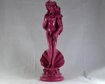 Vénus montante Rose Déesse Sombre Aphrodite Statue 10 pouces 26 cm