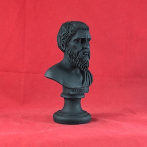 Plato Bust greek statue Black NEW 16 cm 6,3 inch