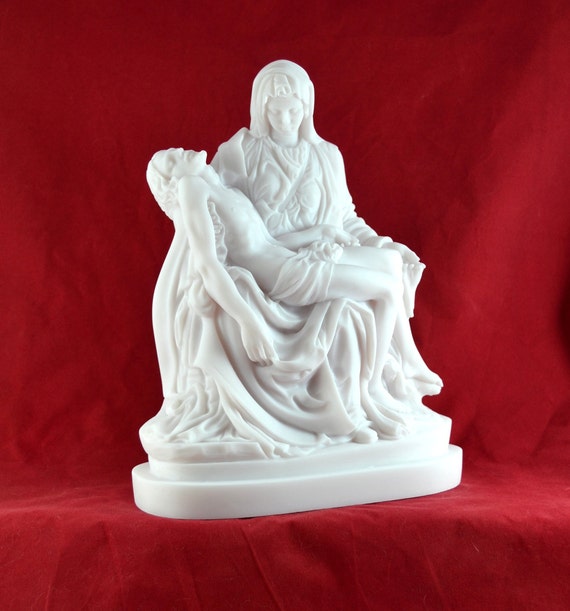 ミケランジェロ作 ピエタ マドンナ イエス像 彫刻 ハンドメイド 24 cm