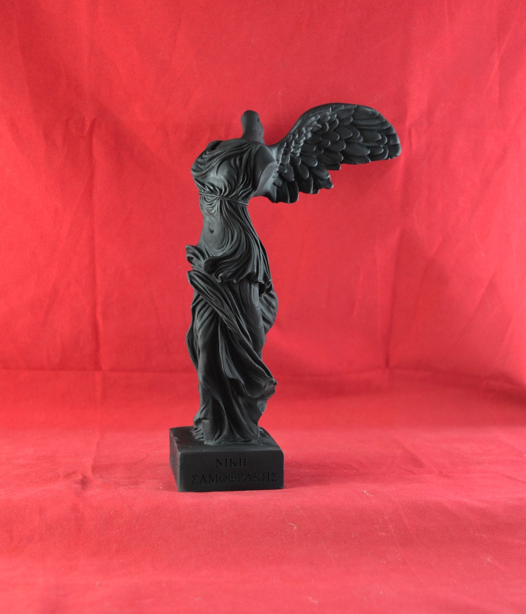 ニケのサモトラケの勝利の女神像彫刻黒新神話20 cm - 8インチ - Etsy 日本