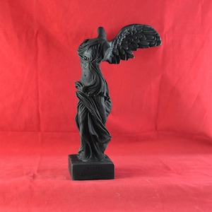 Nike Victory of Samothrace Statue Sculpture black  NEW mythology 20 cm - 8 inch