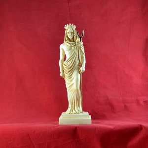 Hades  Pluto Aged patina Underworld God statue  21 cm 8,2 inches