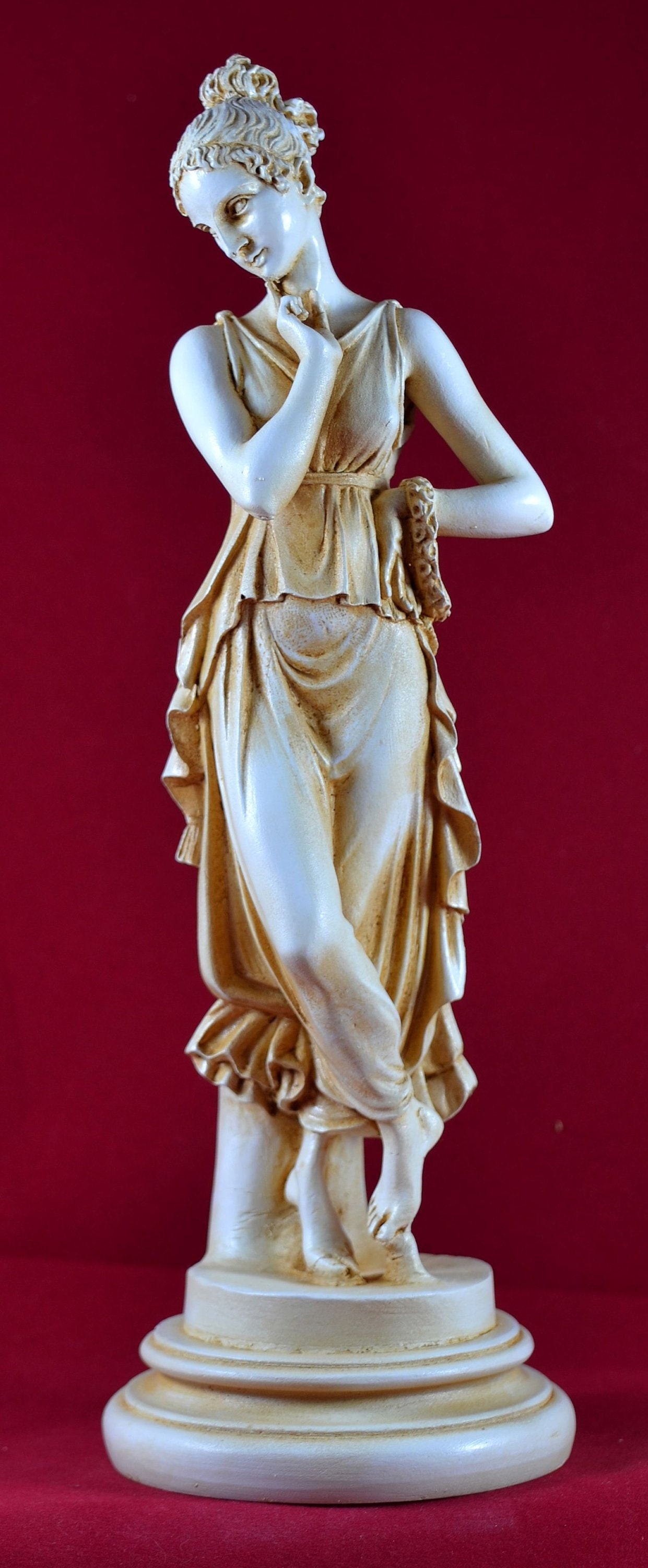 Persephone Goddess Queen of the Underworld Patina Greek Statue Etsy