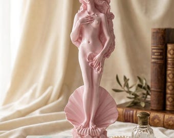 Rising Pink Venus Greek Goddess Aphrodite Statue Marble  10 inch 26 cm