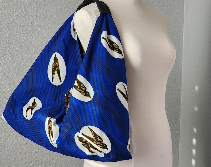 African Print Tote Bag: Foldable Cotton Ankara Bag