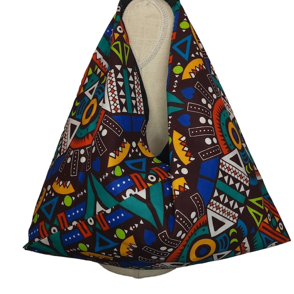 Shoulder bag / tote bag / Origami bag / Grocery bag / Ankara Bag / Bento bag / African print Bag, library bag, travel bag