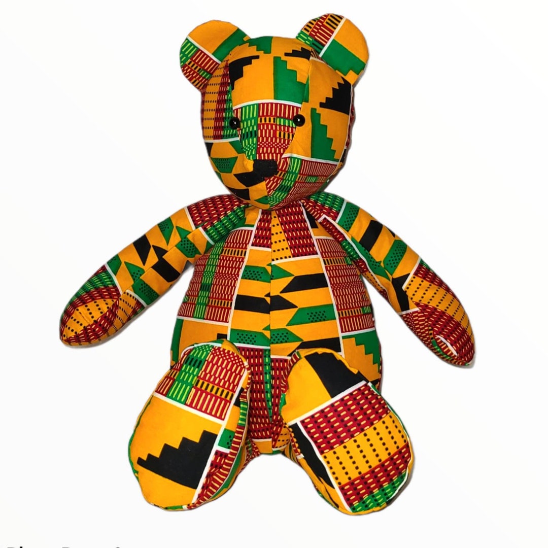 Fabric Bear / Kenté Bear Made in USA Christmas Gifts Toddler Toys