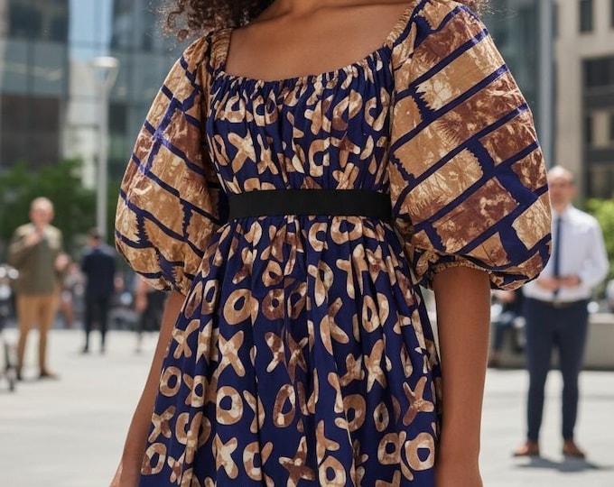 Summer dress _ off shoulder dress _ african print dress _ short dress _ Ankara Summer dresses