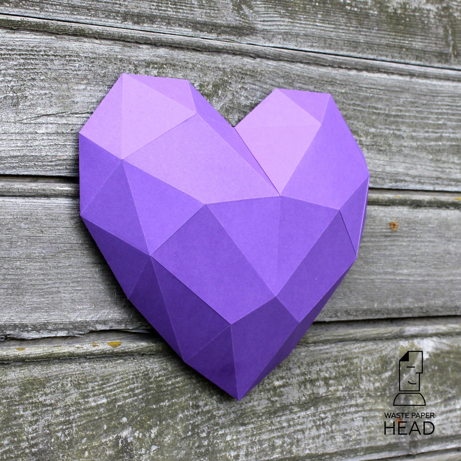22 papercraft HEART printable digital template | Etsy