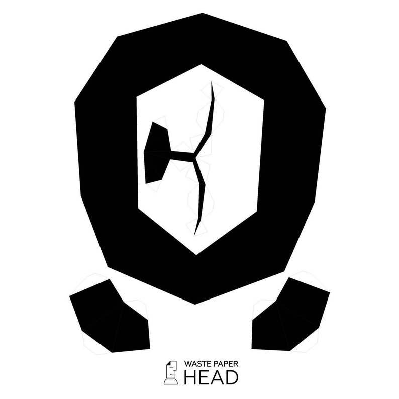 01 Papercraft Panda Head Printable Digital Template Etsy France