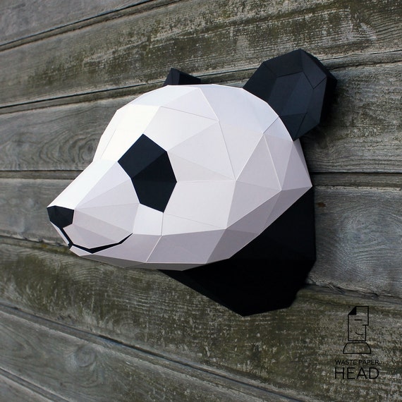 17 Papercraft Panda Mask Printable Digital Template B0E