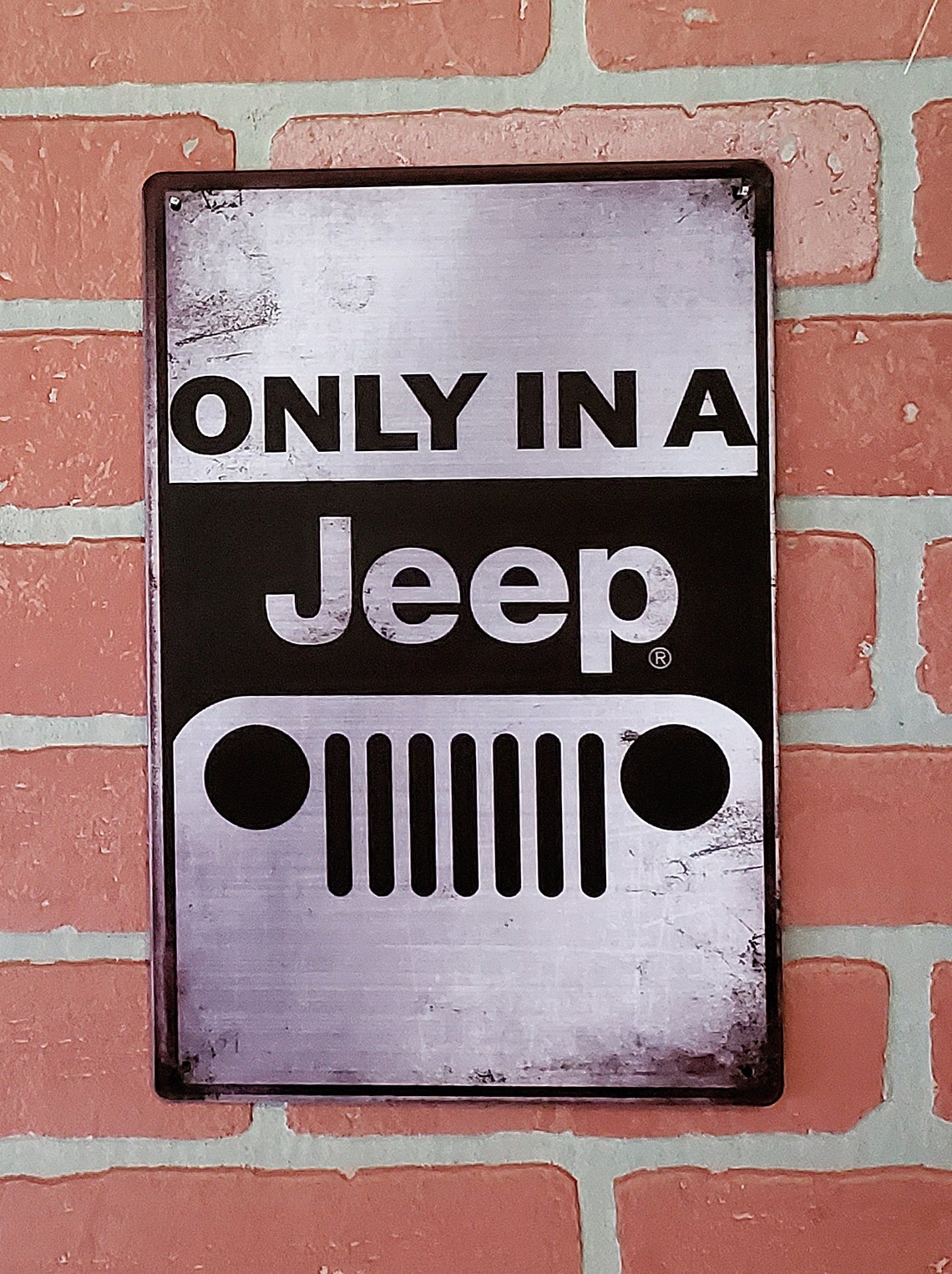 Vintage Metal Sign Reproduction Jeep Sign Man Cave She Shed | Etsy