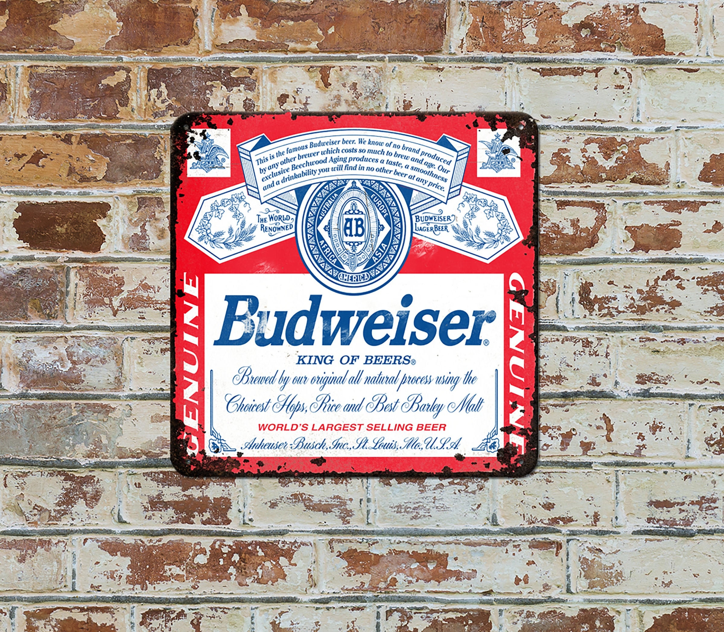 Vintage Budweiser Sign Value - 0xhqgyh