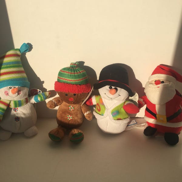 Rellenos de calcetín de Navidad personalizados: Papá Noel, muñeco de nieve, elfo y muñeco de jengibre