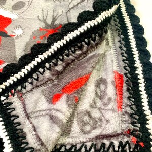 Conjunto de manta y peluche de ganchillo para bebé de Jack Skellington de Pesadilla antes de Navidad imagen 7