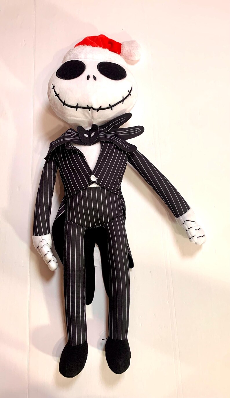 Conjunto de manta y peluche de ganchillo para bebé de Jack Skellington de Pesadilla antes de Navidad imagen 9