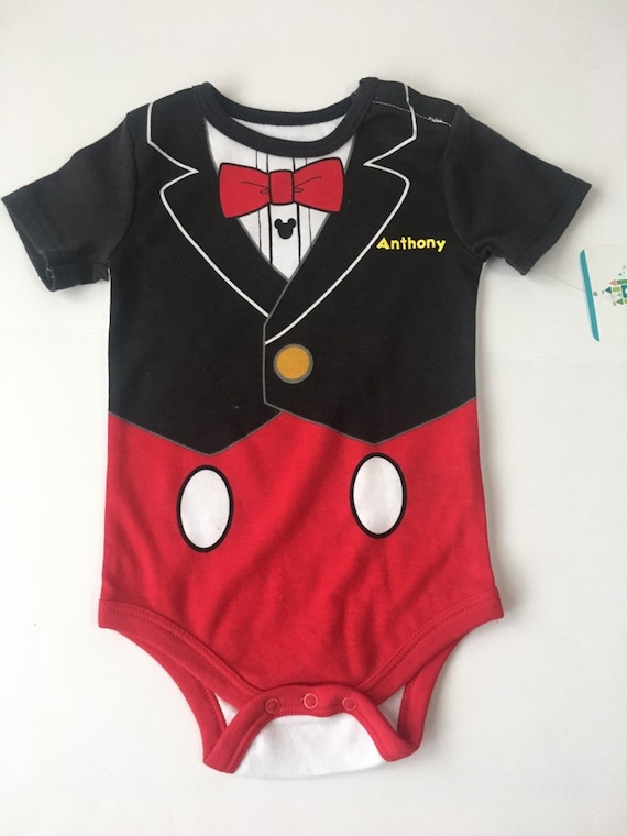 mickey mouse onesie baby