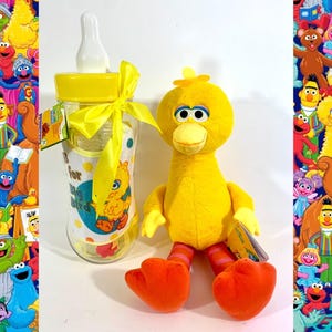 Kit básico de inicio para el primer biberón de Sesame Street Big Bird Baby's (9 piezas)