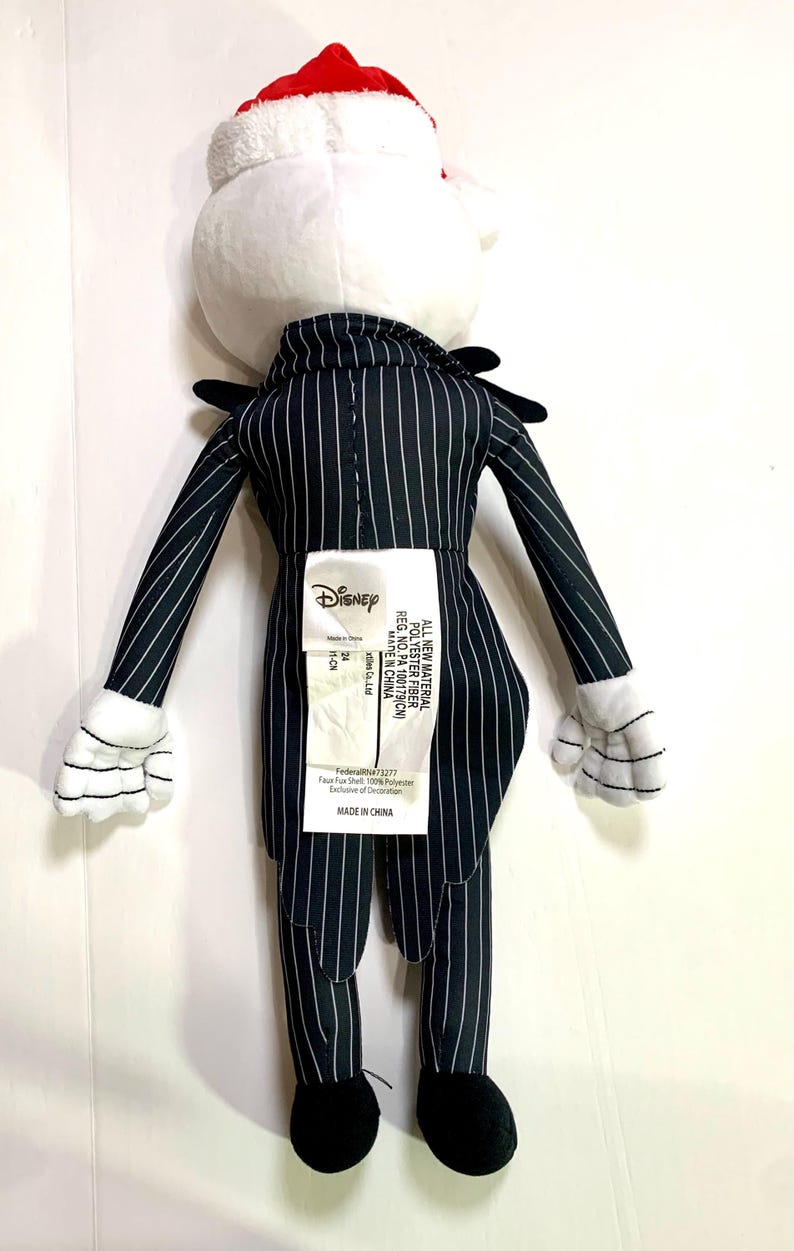 Conjunto de manta y peluche de ganchillo para bebé de Jack Skellington de Pesadilla antes de Navidad imagen 10