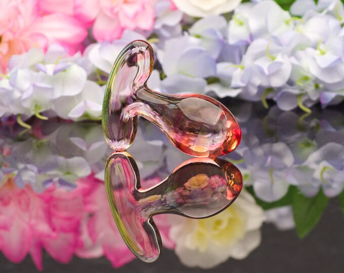 Glass Anal Plug  - Watermelon - Size Small - Erotic Art by Simply Elegant Glass
