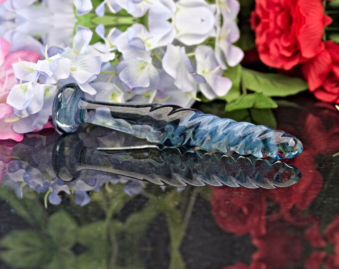 Glass Dildo / Spot massager - Dusk's Scepter - Glass Personal Massager, Sex Toy for Men and Women  by Simply Elegant Glass