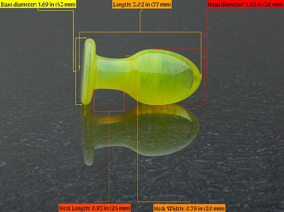Glass Butt Plug - Small - Sundrop - Borosilicate Body-safe Glass Sex Toy / Anal  Plug - Art Glass Toy by Simply Elegant Glass