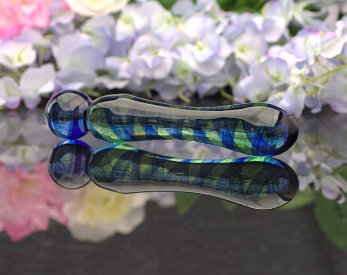 Glass Dildo / Spot massager - Lakeside Scepter - Glass Personal Massager, Sex Toy for Men and Women  by Simply Elegant Glass