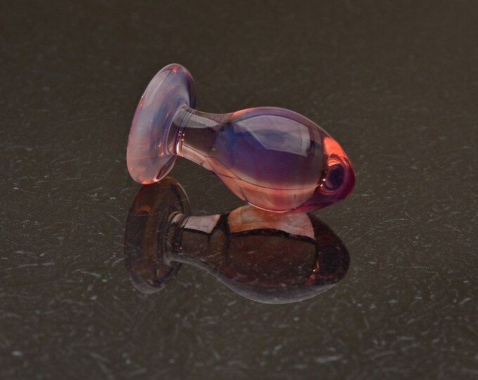 Glass Butt Plug - Medium - Light Pink Quartz - For Him/Her - Anal Plug, Luxury Sex Toy by Simply Elegant Glass