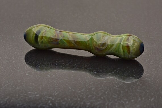 Glass Dildo - Emerald Granite - Luxury Sex Toy / Beautifully Colored Glass Sex  Toy / Stimulating Massager by Simply Elegant Glass