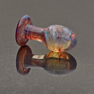 orange anal plug ♤ Butt plug MEDIUM ALUMINUM ORANGE CRYSTAL Original Aluminum Range Size M  Crystal Los Angeles Ø 1.18 in