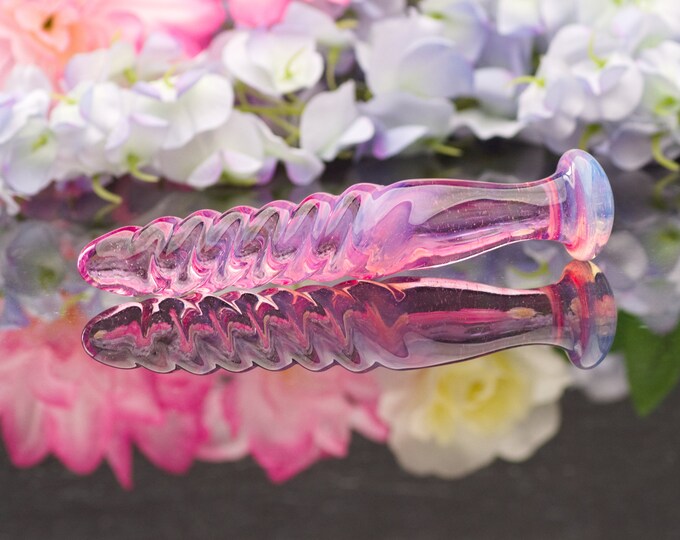 Glass Dildo / Spot massager - Sakura Unicorn - Glass Personal Massager, Sex Toy for Men and Women  by Simply Elegant Glass