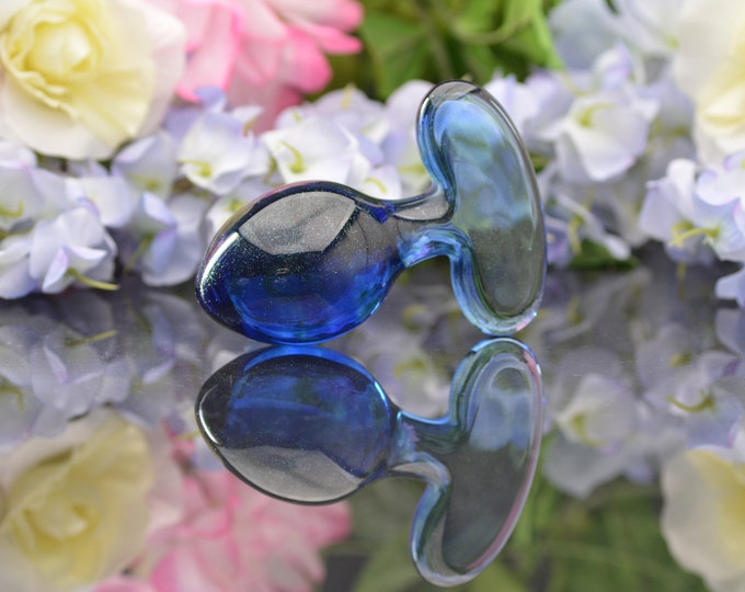 Glass Anal Plug  - Celestial Sea - Size Large - Erotic Art by Simply Elegant Glass