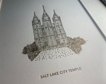 Salt Lake City Temple Print