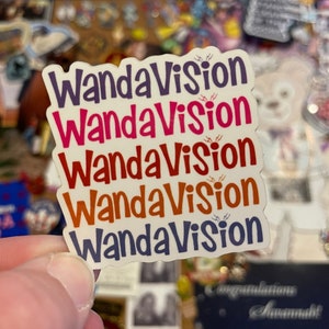Wandavision 70's Logo Sticker