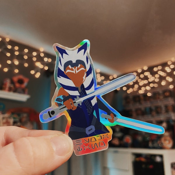 Ahsoka Tano Holographic Sticker