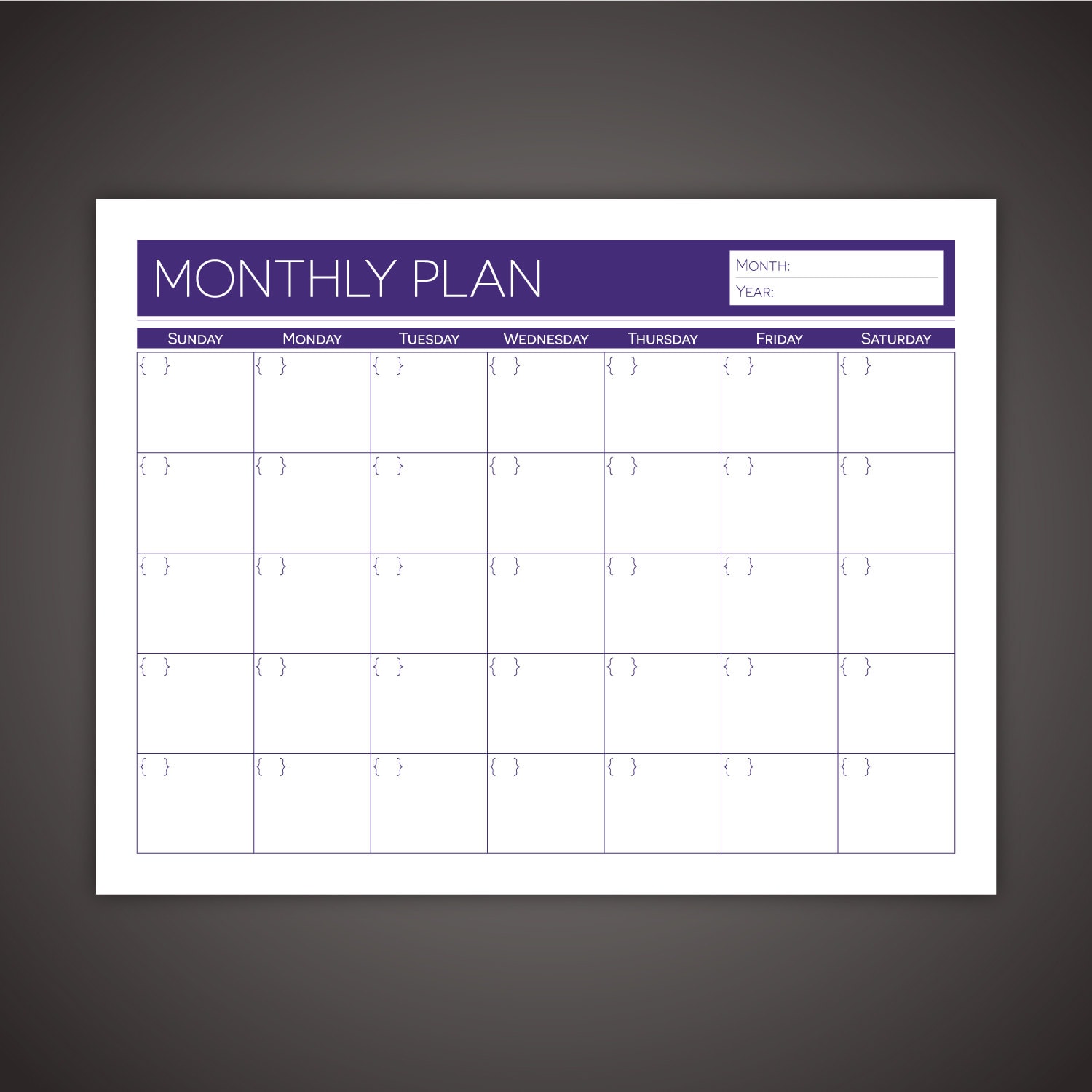 Free Printable Daily Weekly Monthly Planner