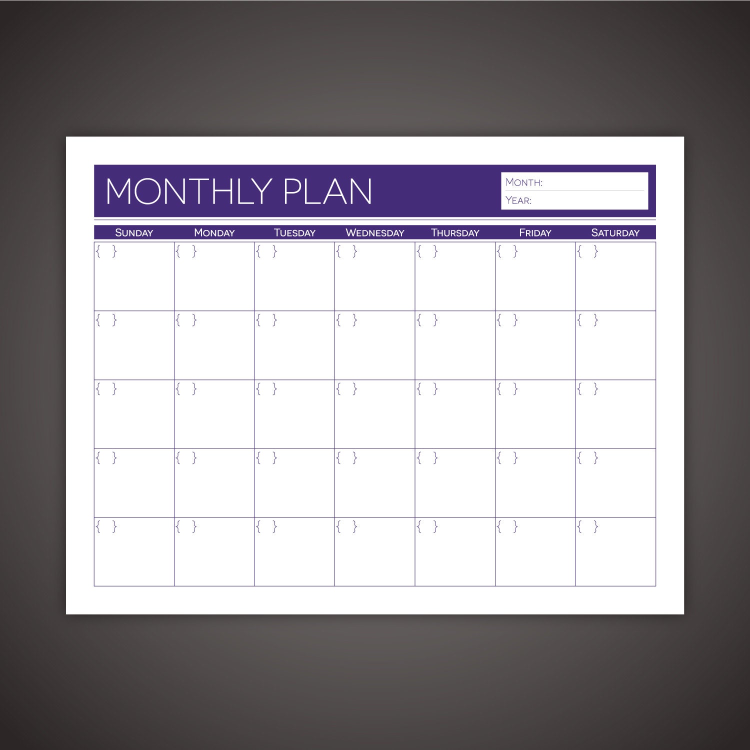 Printable Daily Weekly Monthly Planner Set Editable To Do Etsy