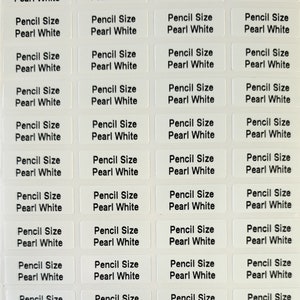 132 + 28 - Etiquetas adhesivas personalizadas para el nombre o la escuela en color arcoíris blanco perlado - Lápiz 22 x 0,9 mm Etiquetas aptas para lavavajillas