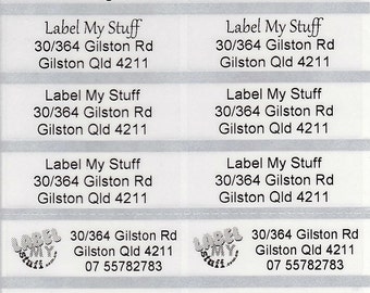 Transparent Personalised name / Address Labels - Large (46*15mm)