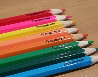 80 / 132 + 28 Free Transparent Personalised Name Label Stickers - Pencil 22*09mm Dishwasher Safe Labels