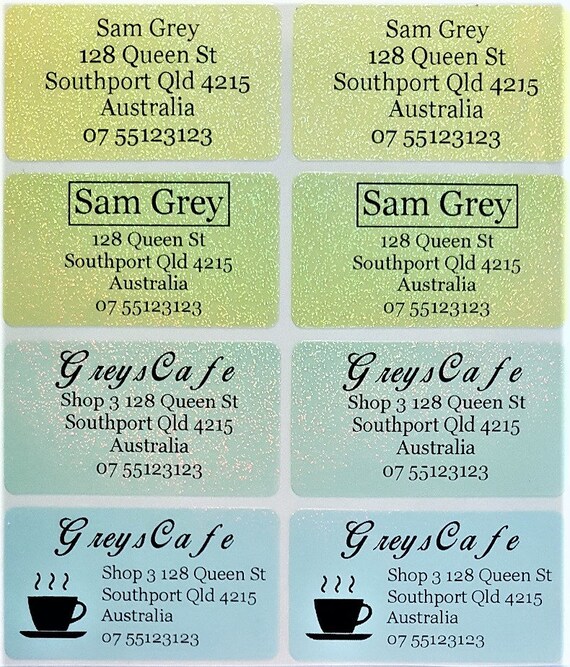 56 Light Silver Personalised Name Labels Large 46*15mm 56 Light Silver Personalised Name Labels Large 46*15mm