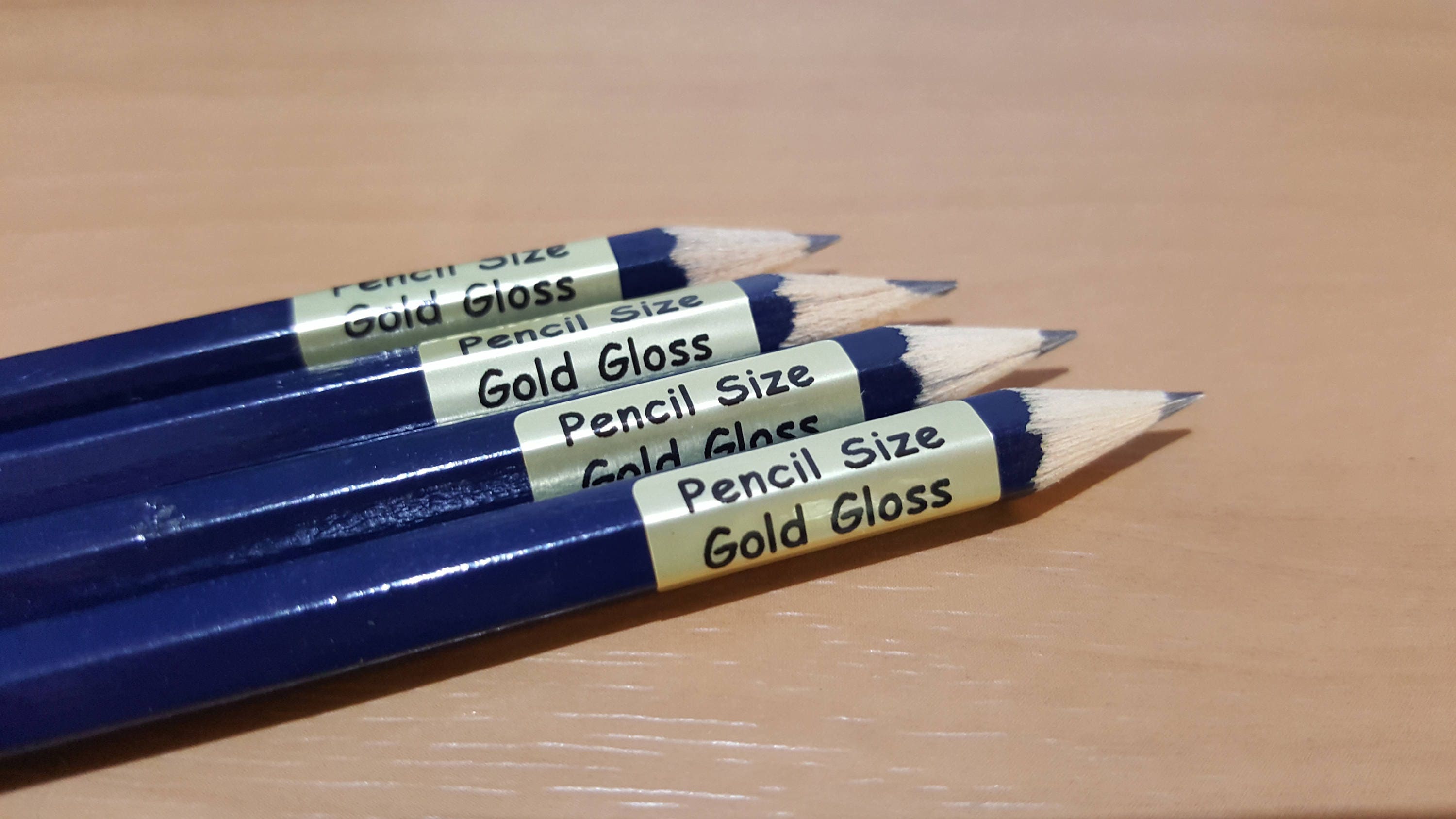 132 + 28 FREE Gold Personalised Name Label Stickers - Pencil 22*09mm Dishwasher Safe Labels