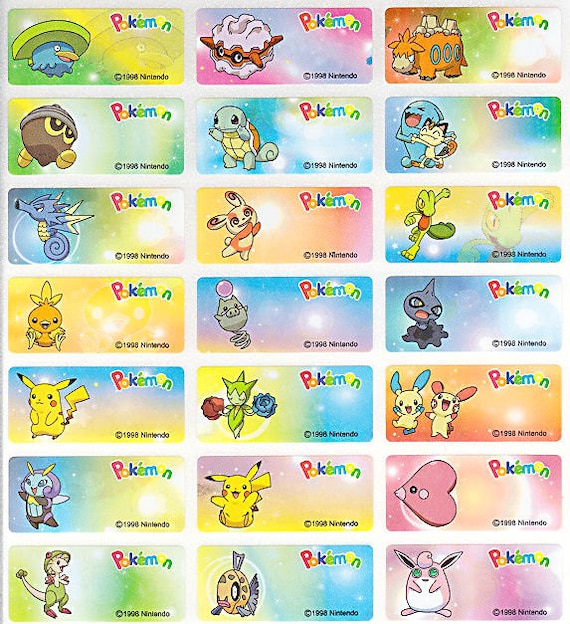 4-in-1] Pokemon Mini Sticker Set – Hello Discount Store